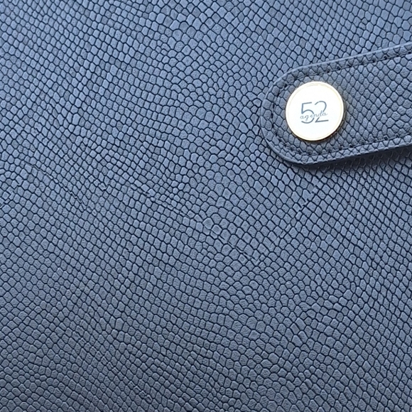 Daytimer Leather Planner 6 Ring Binder Journal Notebook Holder Snakeskin - Picture 3 of 15